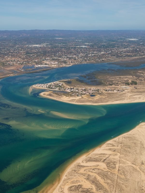 Naturpark Ria Formosa, Portugal, aus der Vogelperspektive